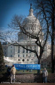 Demonstrators in front of US Capitol (Dec. 2012)